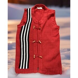 Vintage Sears Knit Sweater Vest Grandpa Preppie‎ 70s Retro Unisex Sz S/M